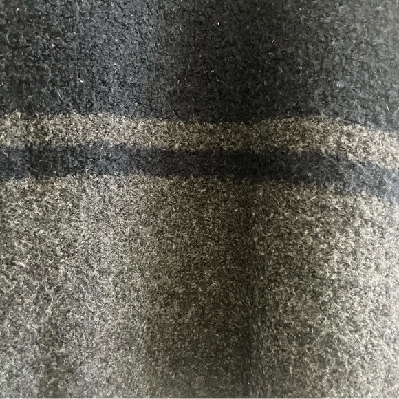 Madewell Boucle Wool Alpaca Blend Blue Gray ColorBlock Two Button Cardigan XS - Picture 9 of 9